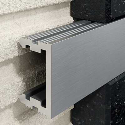 Profil U Listello 12 mm, długość 250 cm aluminiowy, anodowany srebrny szczotkowany