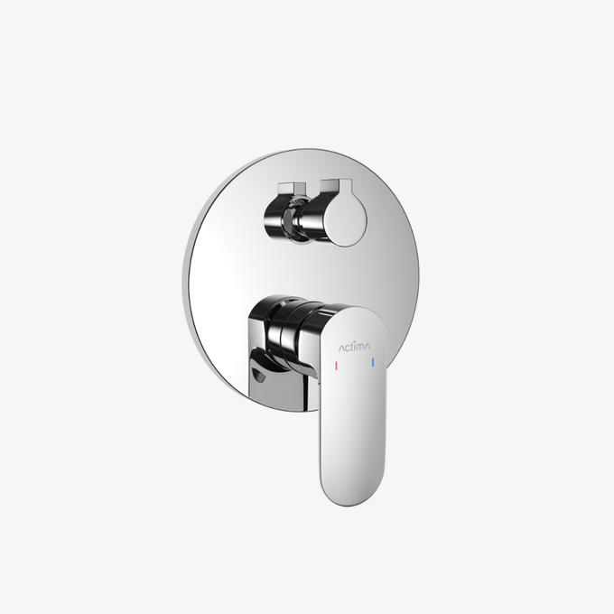 Calm Bateria Prysznic-Wanna, podtynkowa z Fix-box, chrom
