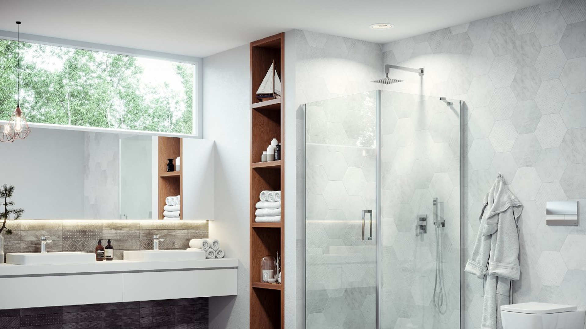 Mazo wspornik kabiny 100 cm do docięcia chrom