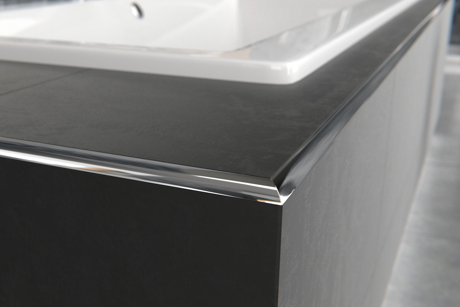 Profil C krawędziowy 12 mm długość 250 cm, aluminiowy, anodowany złoty