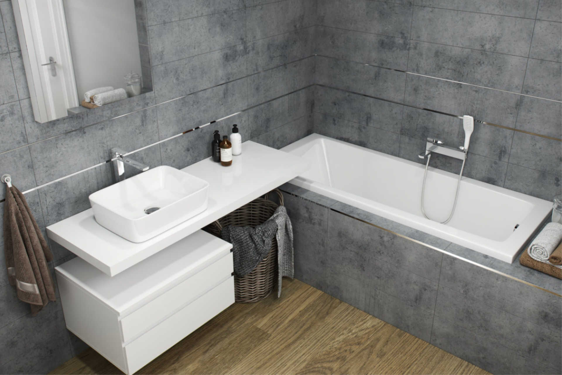 Profil J licowy owalny 10 mm długość 250 cm, aluminiowy, anodowany srebrny