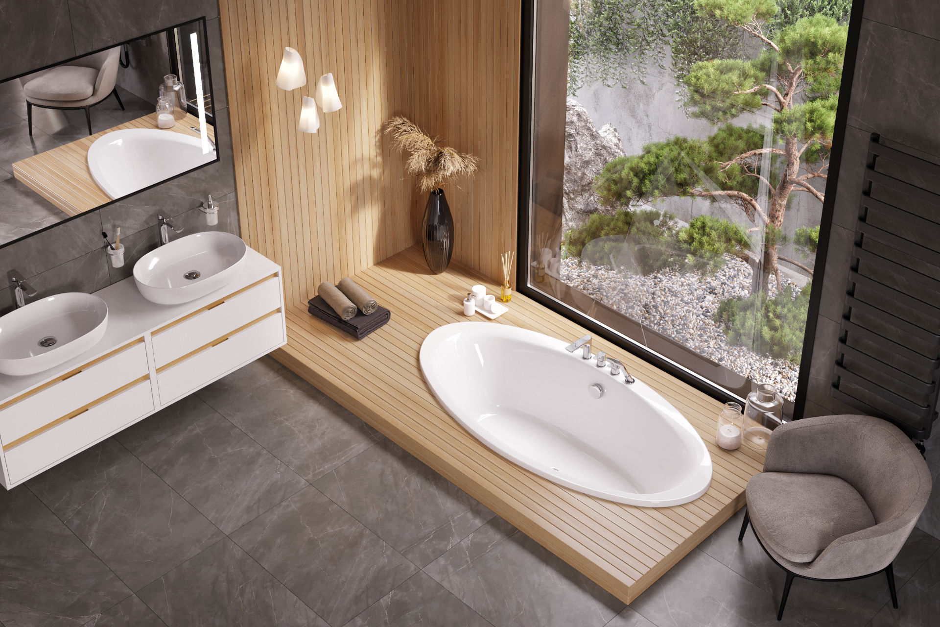 Lumina wanna owalna 190X95 spa