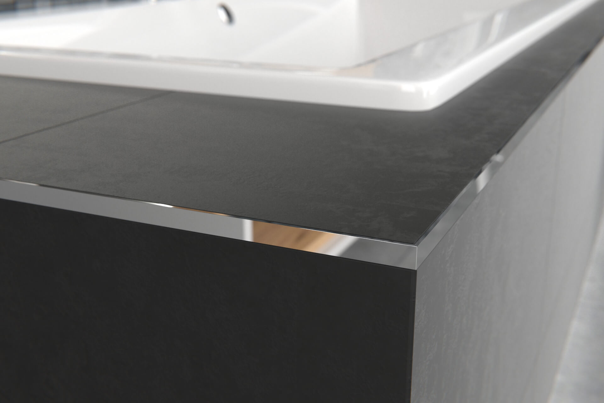 Profil L licowy prosty 10 mm długość 250 cm, aluminiowy, elektropoler złoty