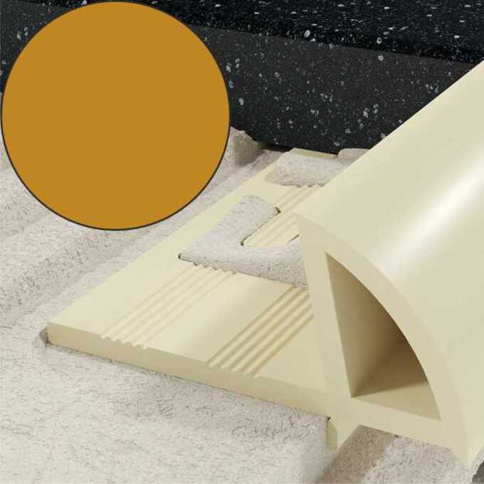 Profil EN krawędziowy 10 mm długość 250 cm PVC karmel