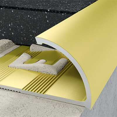 Profil C krawędziowy 8 mm długość 250 cm Excellent anodowany złoty