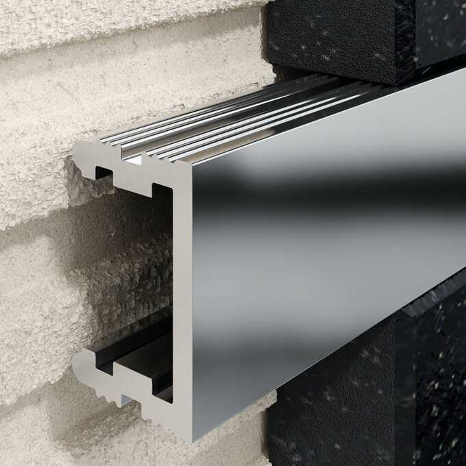 Profil U Listello 12 mm, długość 250 cm aluminiowy, elektropoler srebrny