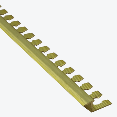 Profil PS przejściowy do gięcia 10 mm długość 250 cm, mosiężny, surowy