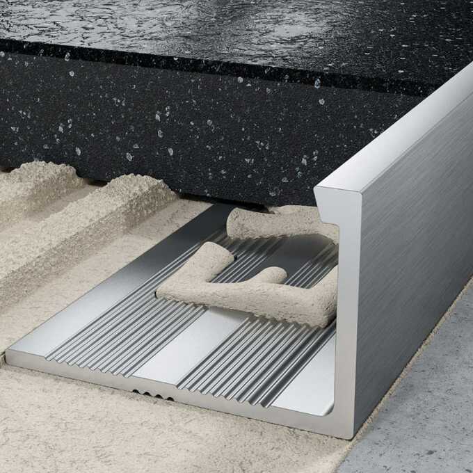 Profil L licowy prosty 10 mm długość 250 cm Excellent aluminiowy anodowany srebrny szczotkowany