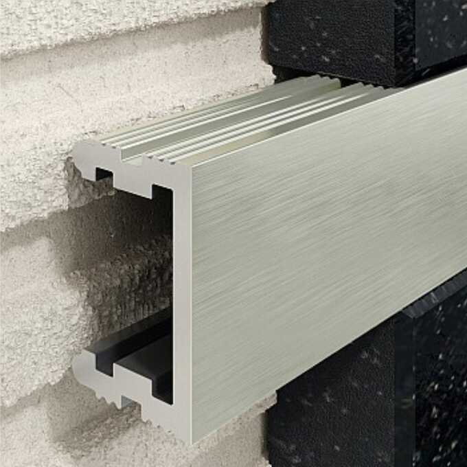 Profil U Listello 12 mm, długość 250 cm aluminiowy, anodowany inox szczotkowany