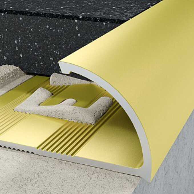 Profil C krawędziowy 10 mm długość 250 cm Excellent anodowany złoty