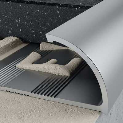 Profil C krawędziowy 8 mm długość 250 cm Excellent anodowany srebrny