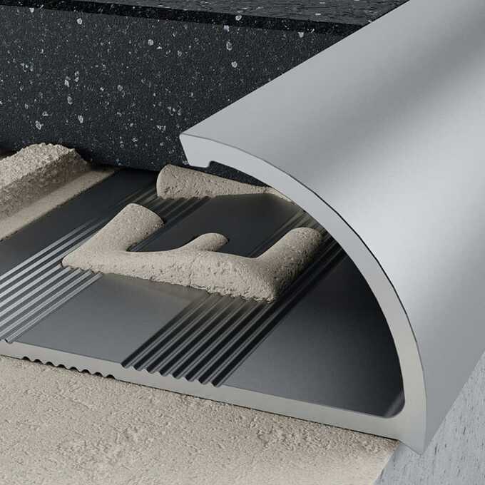 Profil C krawędziowy 10 mm długość 250 cm Excellent anodowany srebrny