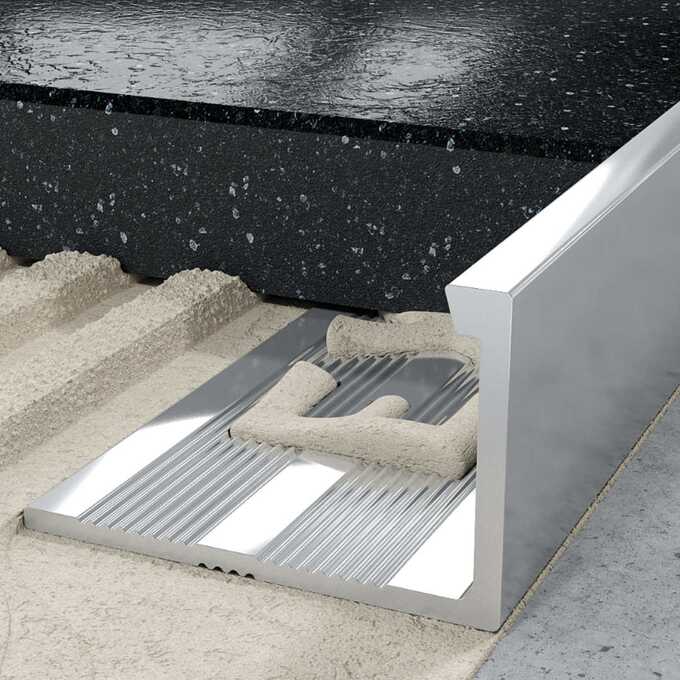 Profil L licowy prosty 12 mm długość 250 cm Excellent aluminiowy surowy