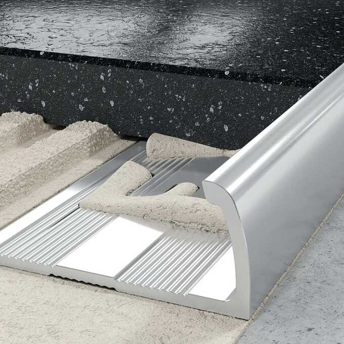 Profil J licowy owalny 10 mm długość 250 cm Excellent aluminium surowe