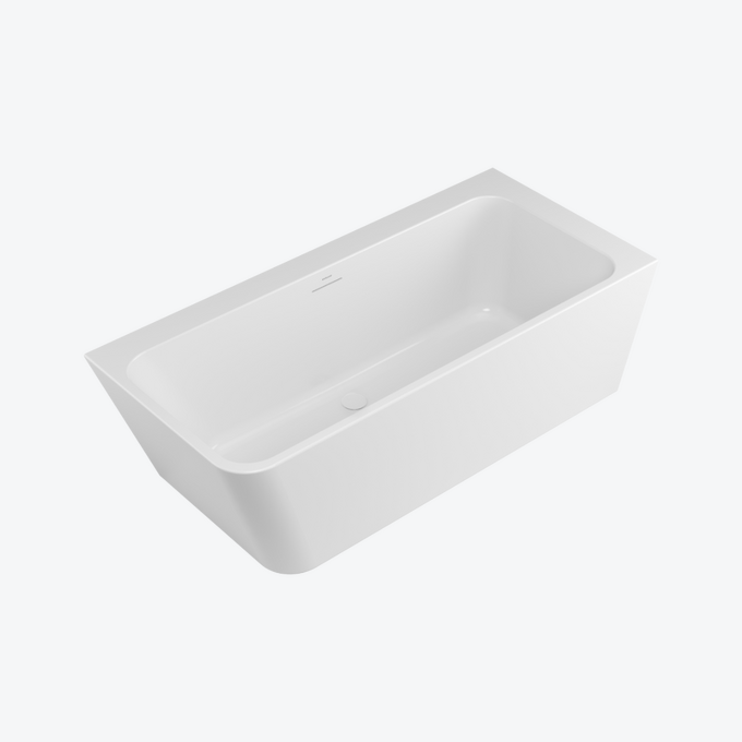 Lila 2.0 wanna prostokątna 160x73 cm narożna prawa, biały połysk