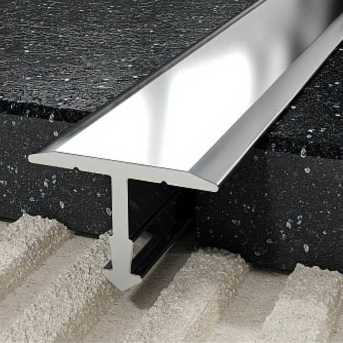 Profil T fugowy 14 mm, długość 250 cm aluminiowy, elektropoler srebrny