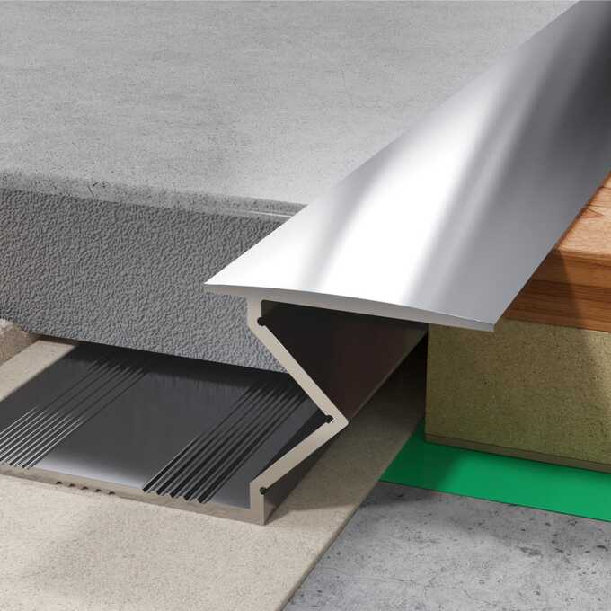 Profil PSA przejściowy adaptacyjny 12-15 mm, długość 250 cm, aluminiowy, elektropoler srebrny