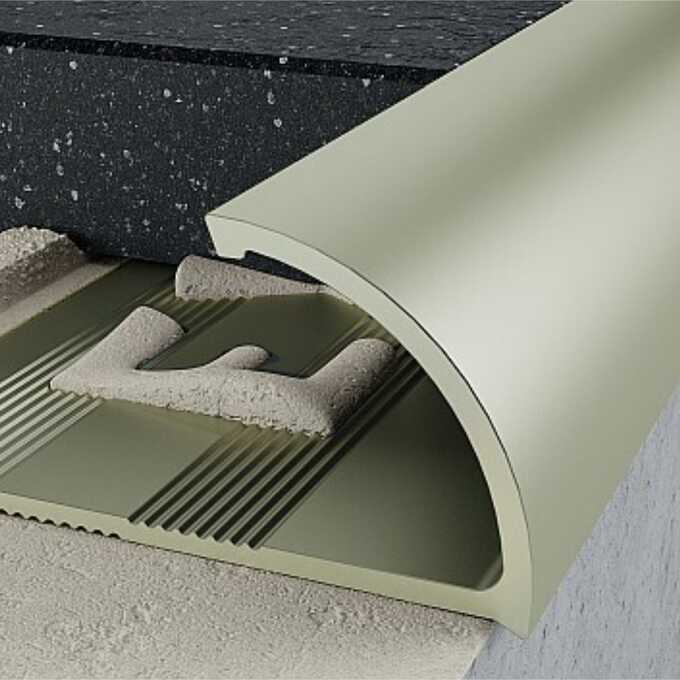 Profil C krawędziowy 10 mm długość 250 cm Excellent anodowany inox