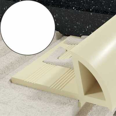 Profil EN krawędziowy 10 mm długość 250 cm PVC biały