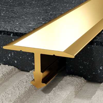 Profil T fugowy 18 mm, długość 250 cm mosiężny, surowy