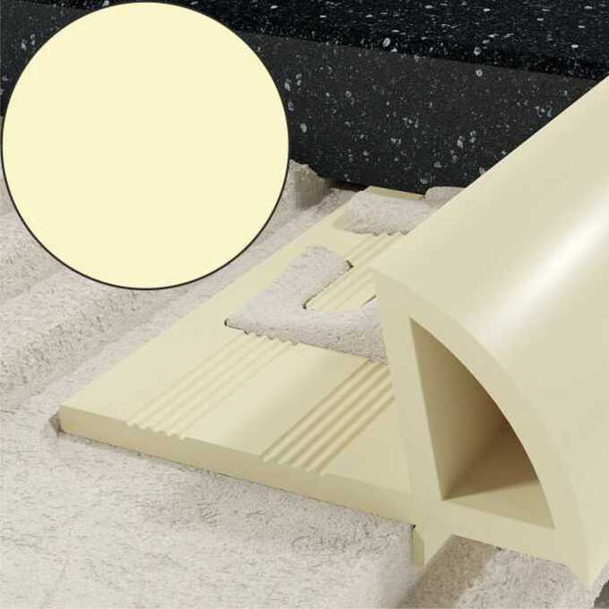 Profil EN krawędziowy 10 mm długość 250 cm PVC wanilia