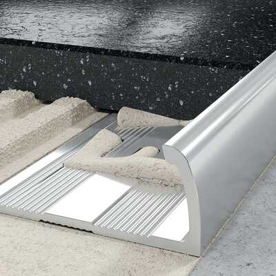 Profil J licowy owalny 10 mm długość 250 cm Excellent aluminium surowe