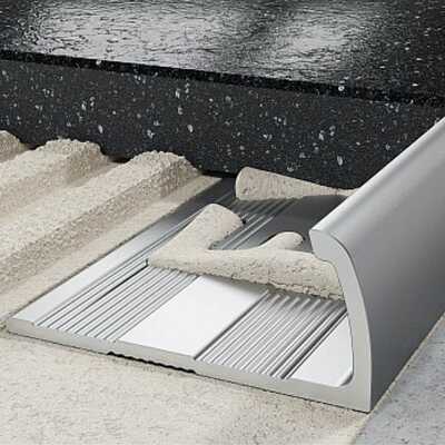 Profil J licowy owalny 10 mm długość 250 cm Excellent anodowany srebrny