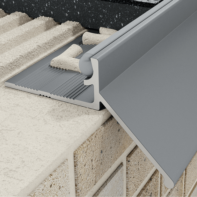 Profil K okapowy 8 mm, szerokość 15 mm długość 250 cm, aluminiowy, anodowany grafitowy