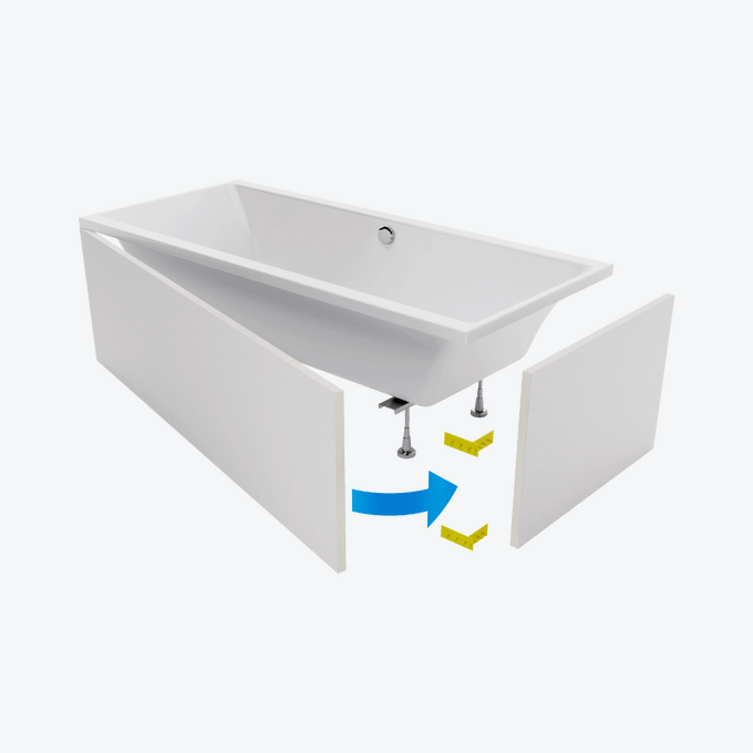 Flex obudowa do zabudowy wanny płytkami 200x90 Excellent