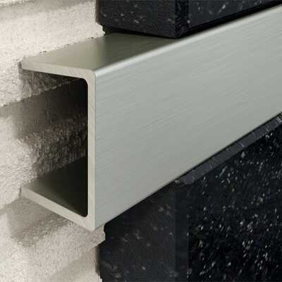 Profil U Listello 12 mm, długość 250 cm stal nierdzewna, szlifowany