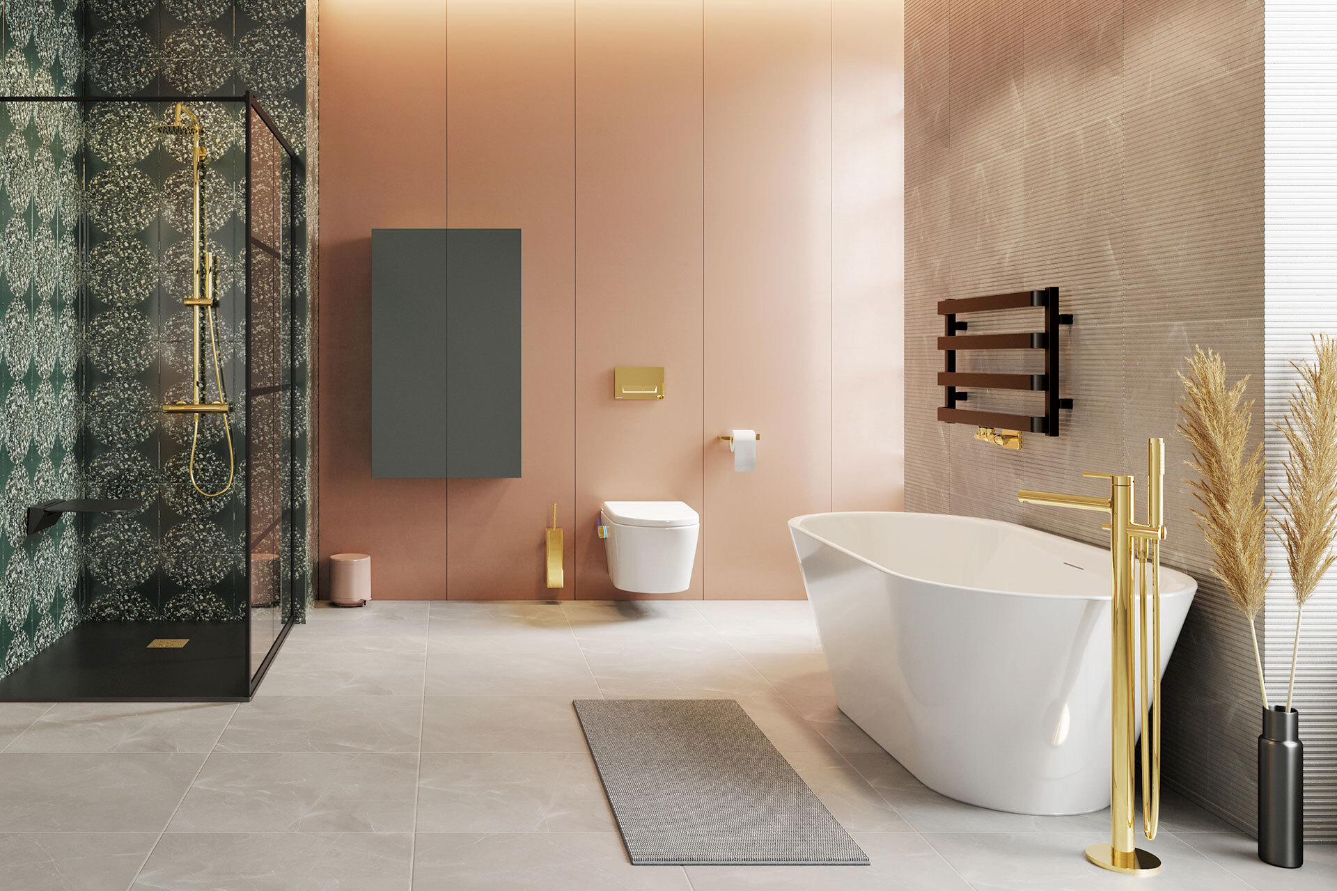 Holi 2.0 wanna owalna 160x76 cm wolnostojąca Baterie Pi komplet