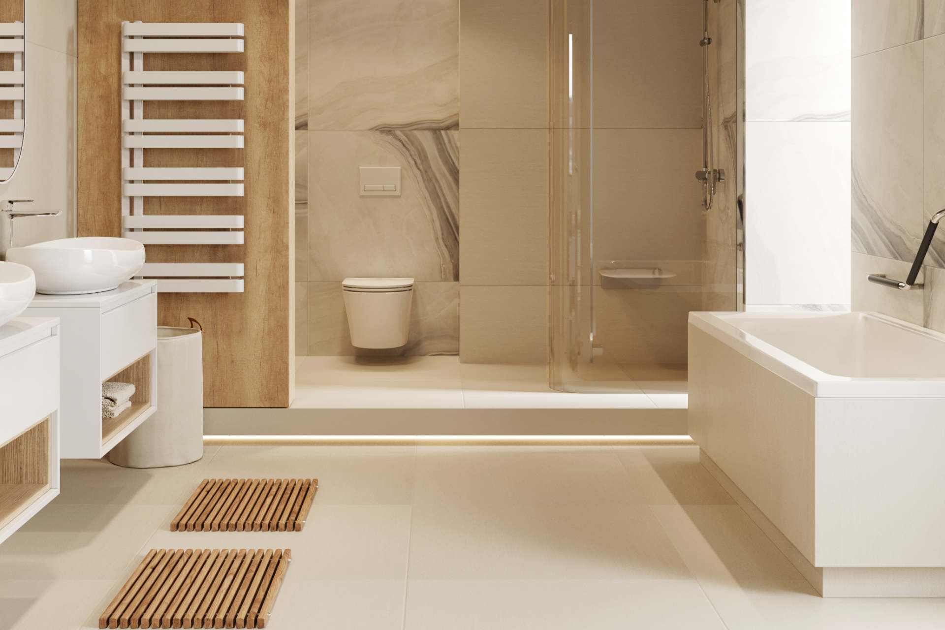 Profil PROFILED oświetleniowy z blendą Excellent oświetlenie pod stopniem