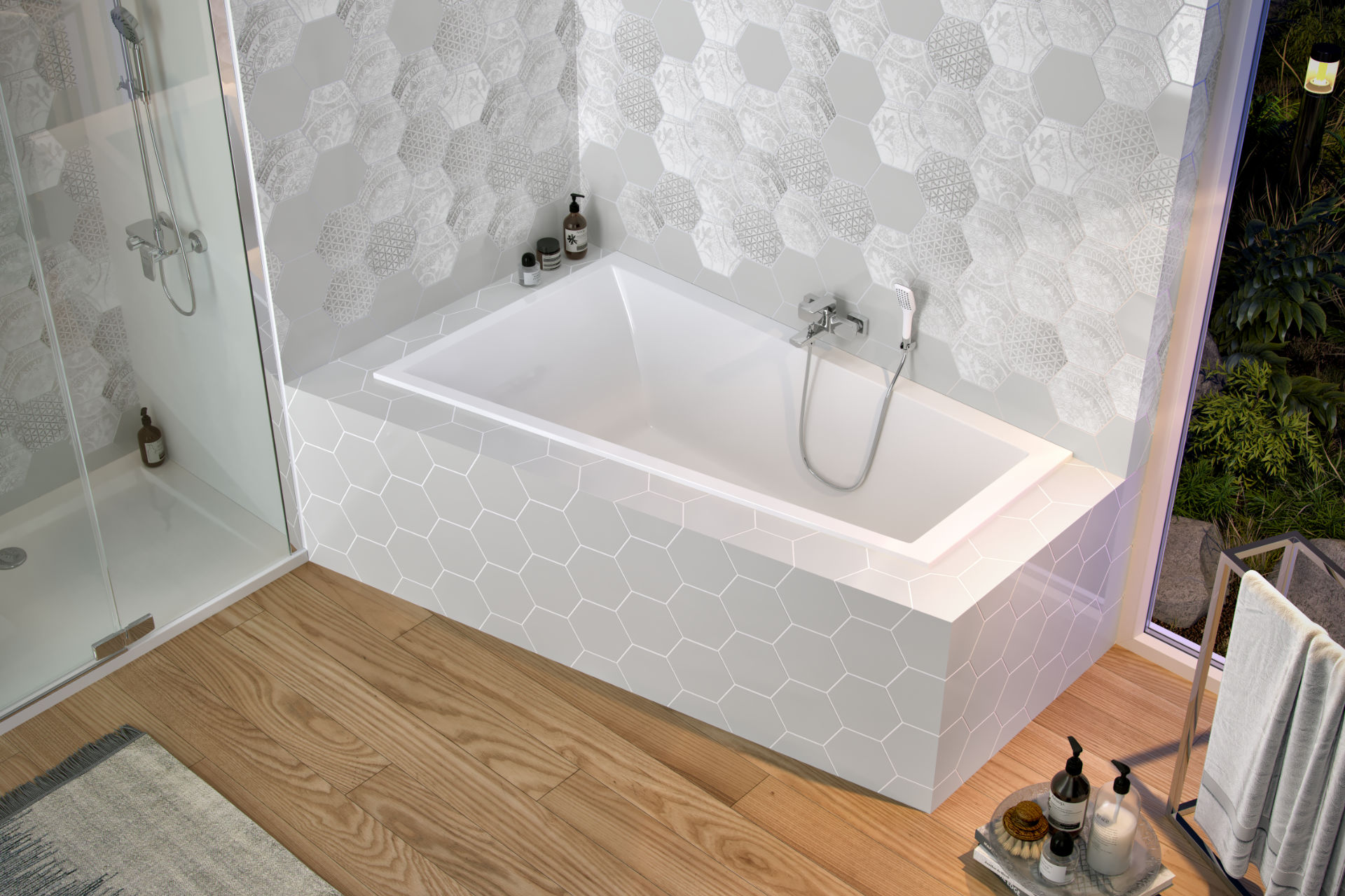 M-Sfera Slim wanna narożna 160X95