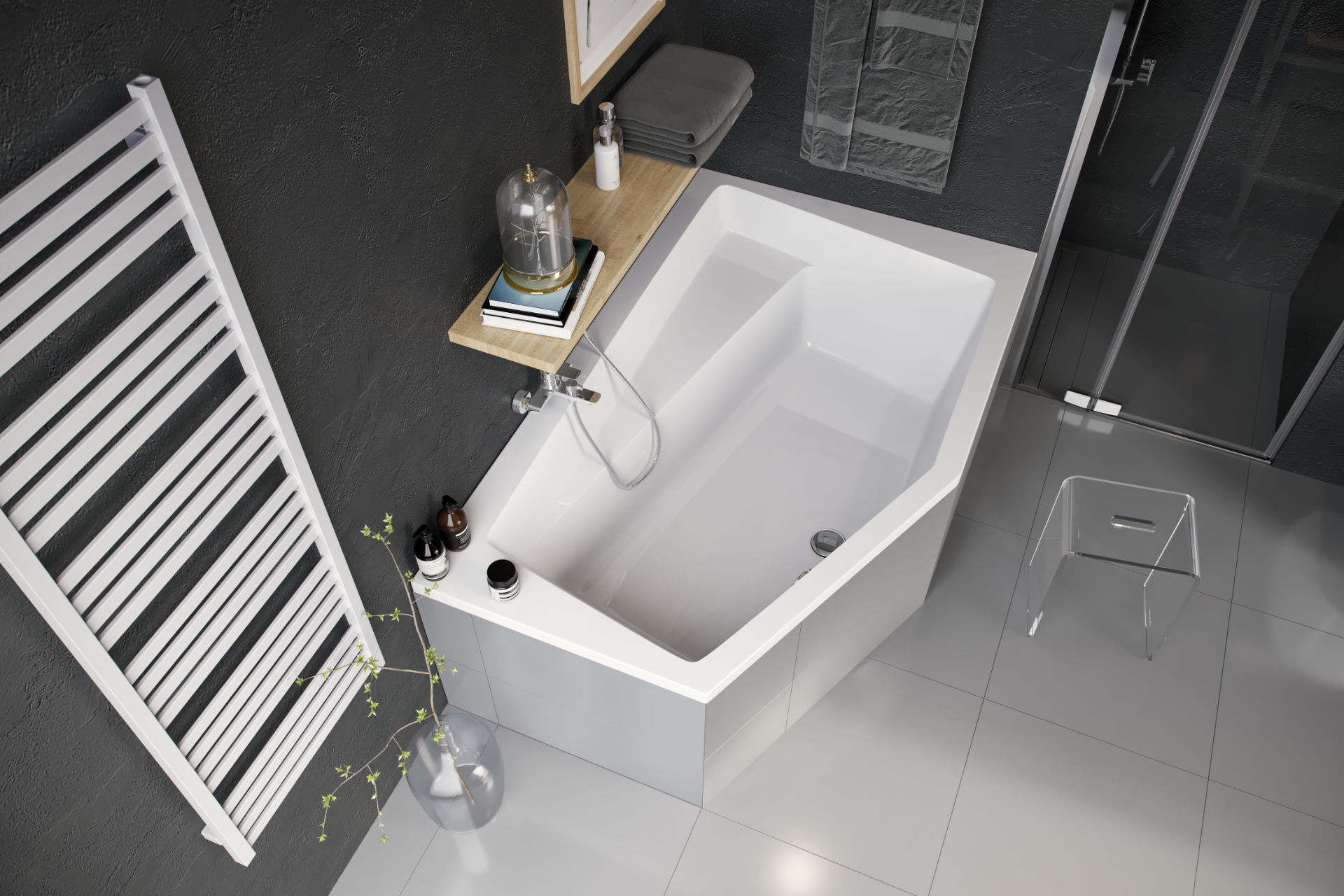 Wanna narożna, lewa