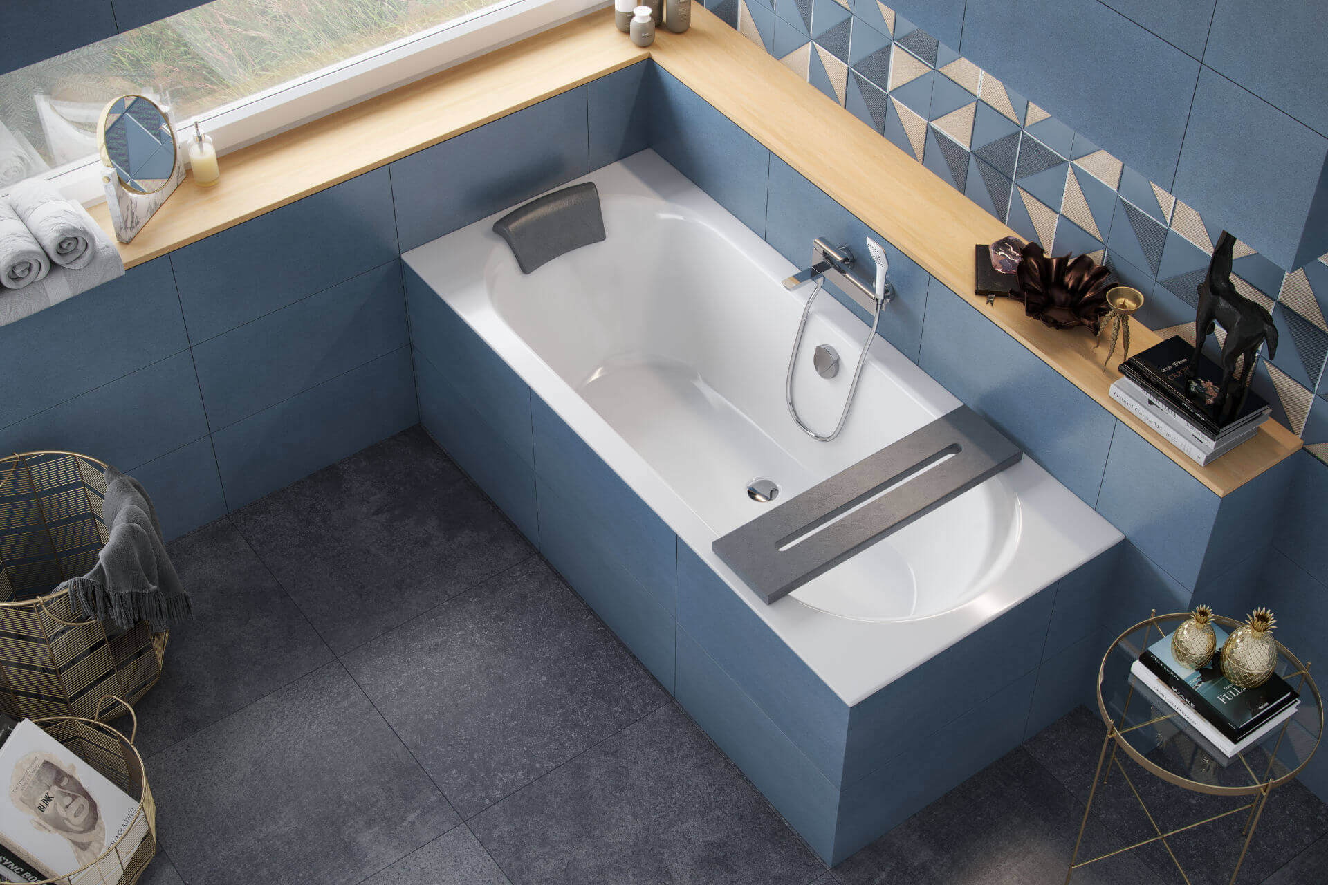 Karo zagłówek wannowy Excellent wanna Oceana Slim