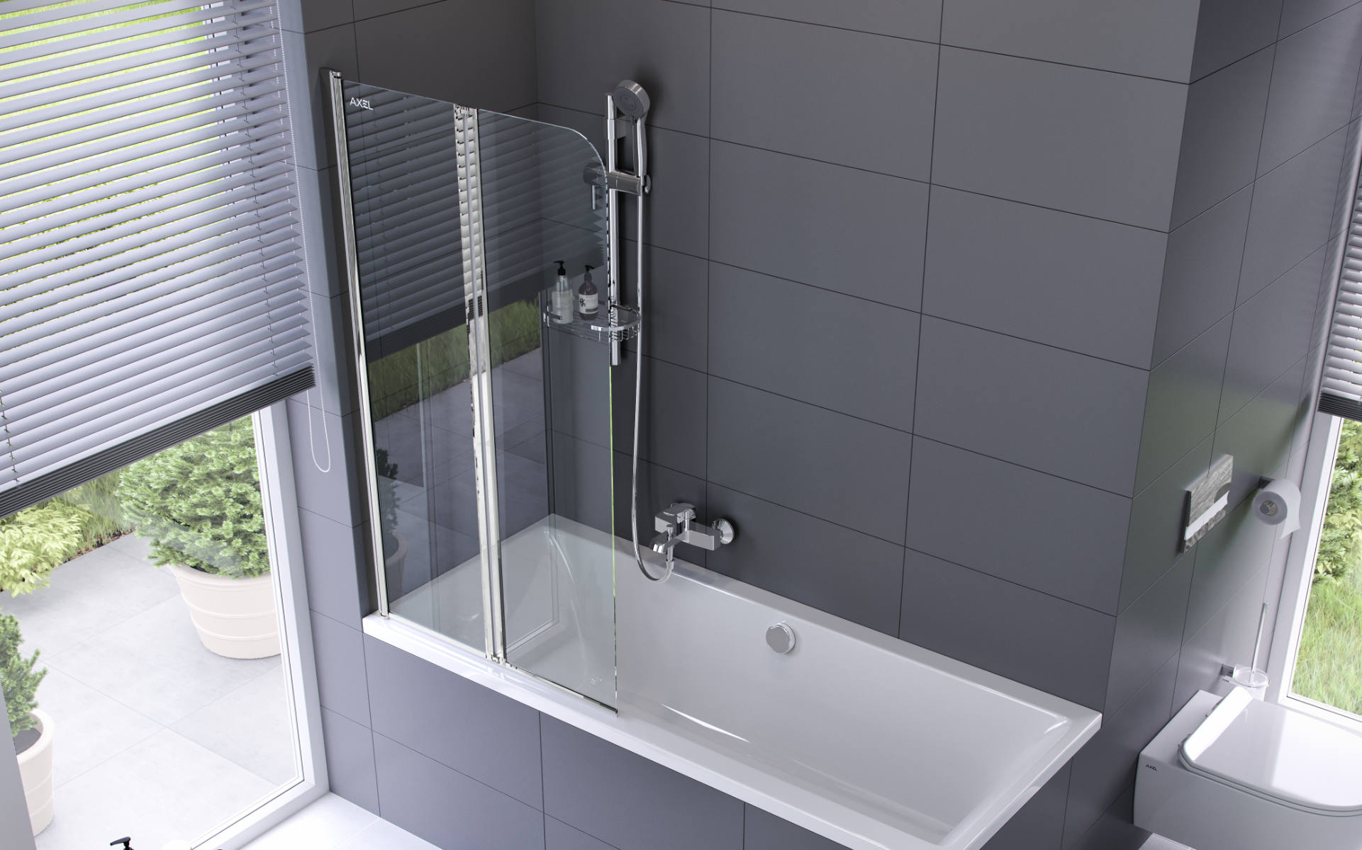 Parawan nawannowy dwuczęściowy lewy