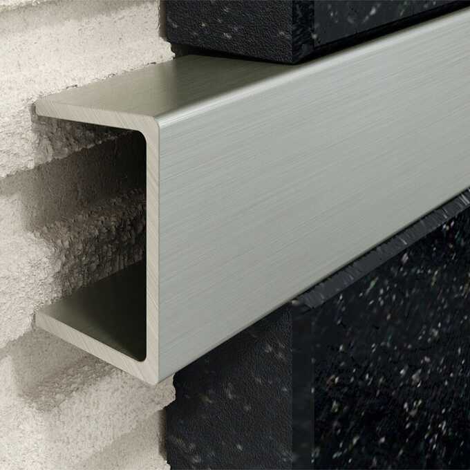 Profil U Listello 12 mm, długość 250 cm stal nierdzewna, szlifowany