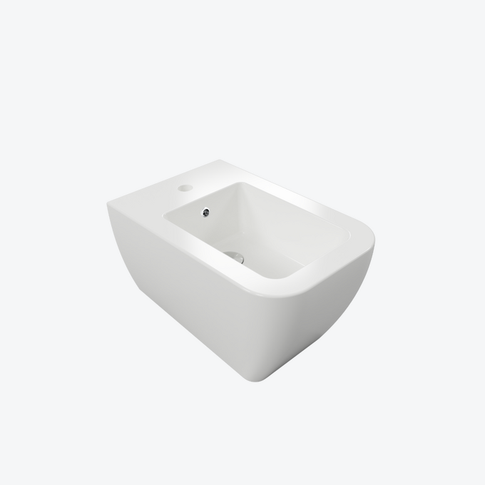 Quadra Bidet Wiszący Z Otw. Biały