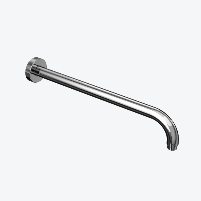 Ramię prysznicowe ścienne 40 cm okrągłe, chrom