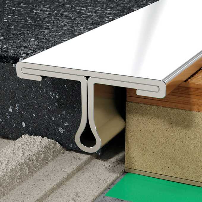 Profil T fugowy 25 mm, długość 250 cm stal nierdzewna, surowy