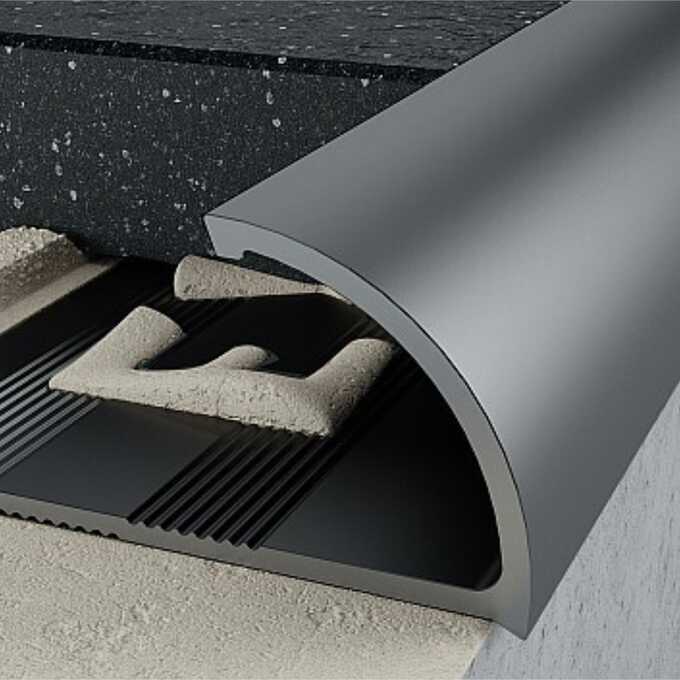 Profil C krawędziowy 10 mm długość 250 cm Excellent anodowany grafit