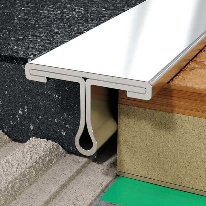 Profil T fugowy 14 mm, długość 250 cm stal nierdzewna, surowy