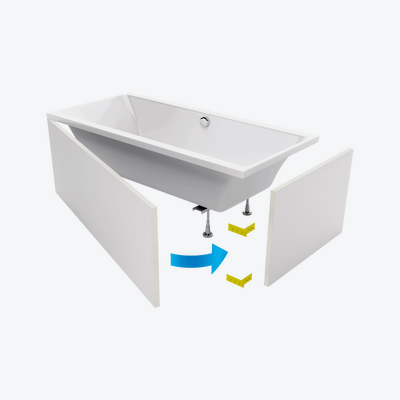 Flex obudowa do zabudowy wanny płytkami 180X85 Excellent