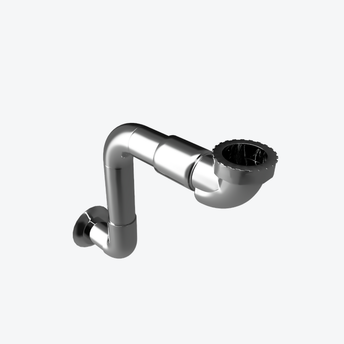 Pum Syfon Umyw. Z Rurą Sztywną Chrom