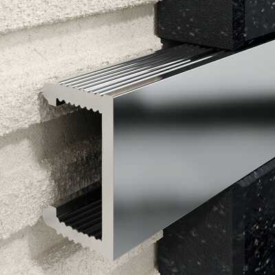 Profil U Listello 15 mm, długość 250 cm aluminiowy, elektropoler srebrny