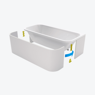 Flex obudowa do zabudowy wanny Arana płytkami Excellent