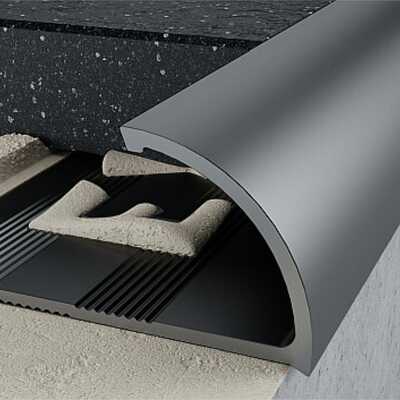 Profil C krawędziowy 12 mm długość 250 cm Excellent anodowany grafit