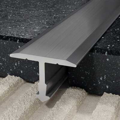 Profil T fugowy 14 mm, długość 250 cm aluminiowy, anodowany srebrny szczotkowany