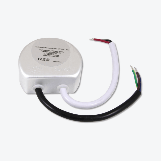Zasilacz do LED AC230V/DC24V 20W IP67 dopuszkowy
