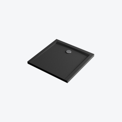 Forma X brodzik kwadratowy czarny 100x100